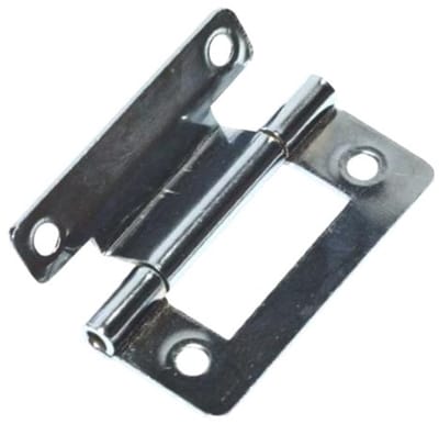 Scharnier geknikt universeel 50mm (per 4 stuks) - nikkel