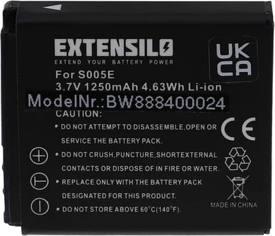 Camera Batterij - Reserve Accu - Fotografie - 1250mAh Capaciteit - 37V