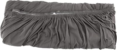 Elastische Hoes voor L-vormige Bank, Stretch Sofa Cover voor 3 + 2 Zits, Grijze Bescherming voor Meubels van Polyester