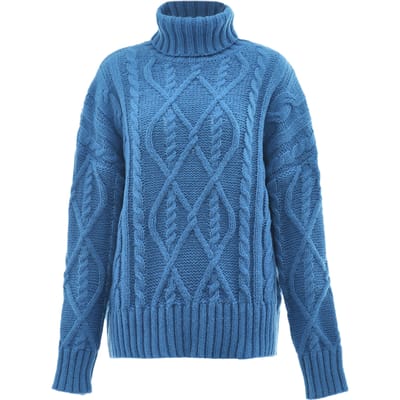 Mymo Trui met coltrui Dames turkoois