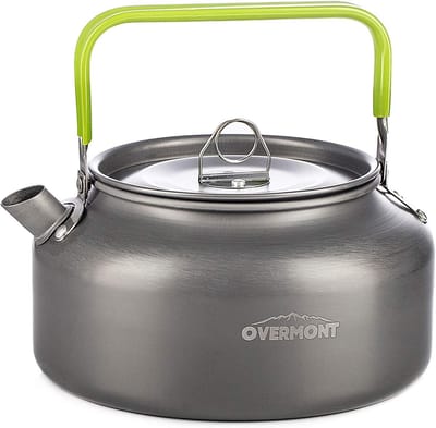 Camping waterkoker aluminium lichtgewicht camping ketel inklapbare handgreep draagbaar 1,2L