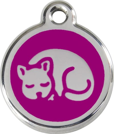 Red Dingo Kattenpenning 20 mm muis paars