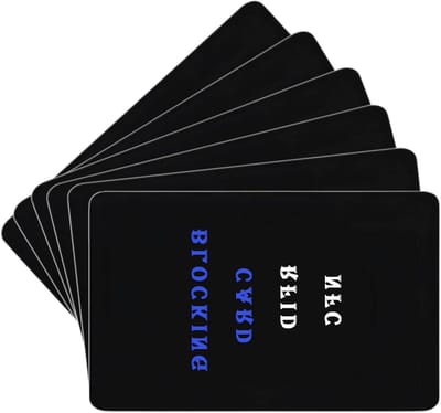 6PCS RFID Blokkerende Kaarten - Ultra Dunne Anti-Diefstal Bescherming voor Creditcards en Bankkaarten - Veiligheidsoplossing voor Portemonnees en Kaartbescherming