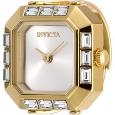 Invicta Mini 49587 Dames Horloge - Quartz Uurwerk - Roestvrij Staal met zilveren Wijzerplaat - 21mm