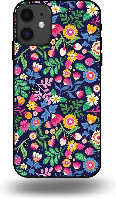 Smartphonica Telefoonhoesje geschikt voor iPhone 11 met bloemen opdruk - TPU backcover case flower design geschikt voor iPhone 11
