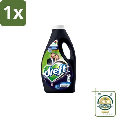 1 x Dreft – Vloeibaar Wasmiddel – Zwart & Donker – 32 Wasbeurten- Donker Wasmiddel - Kleurbehoud - Zwart Wasmiddel - Donker Kleding Was - Handwas