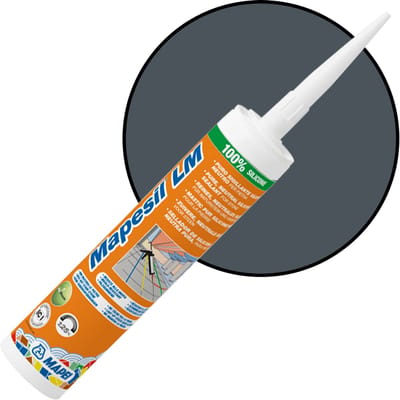 MAPEI Mapesil LM Siliconenkit - Voor Afdichten Van Voegen - Natuursteen & Marmer - Kleur 114 Anthracite - 310 ml