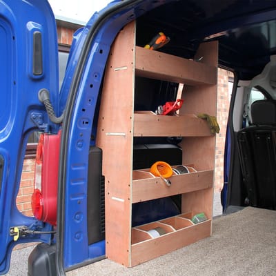 Citroën berlingo ii swb busrek - hout - 116x68x29cm - 4 planken