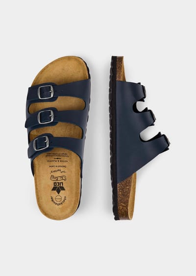 Sandalen met verstelbare sluitingen - marine - Gr. 36 van Goldner Fashion
