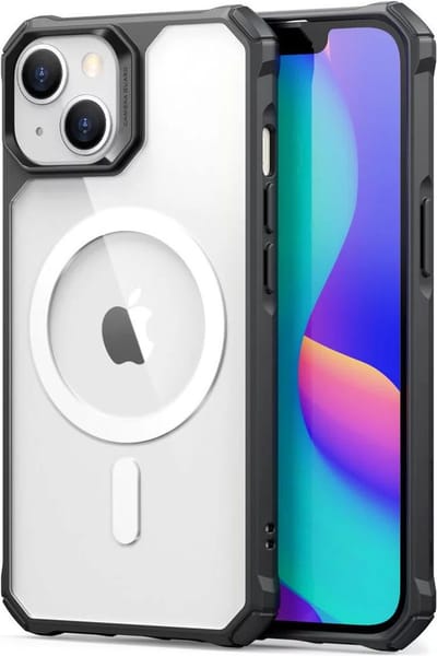 ESR Air Armor HaloLock Apple iPhone 14 Hoesje MagSafe Clear Zwart