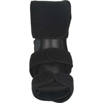 Orthèse de pied tombant nocturne en aluminium Attelle de soutien fixe pour fasciite plantaire Cheville(L XL) black