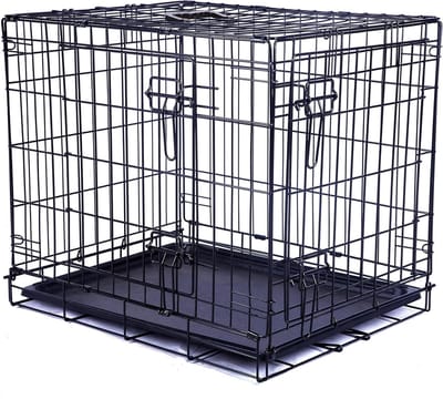 Hondenkooi Opvouwbaar - Honden Bench - Veilig Transport - Twee Deuren - XXL 122cm - Zwart