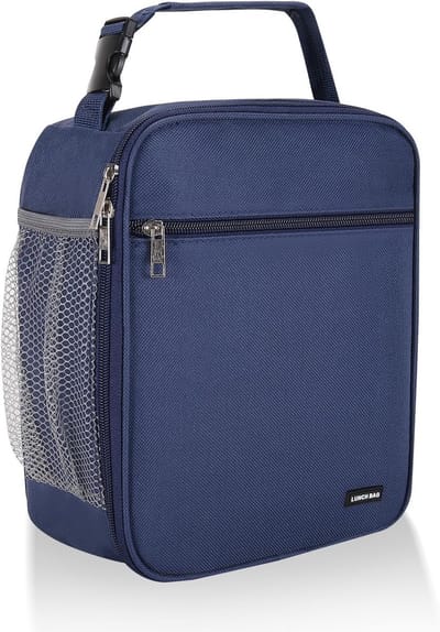 Draagbare Koeltas - Lunchtas - Geïsoleerde Lunch Tas - Thermal Bag - Compact & Handig - Grote Capaciteit - School - Lunch - Werk - Marineblauw - Meerlaagse Verdikte Aluminiumfolie - Voor Picknicks, Kamperen, Werk, Het Dagelijks Leven