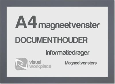 Magneetvensters A4 - Grijs