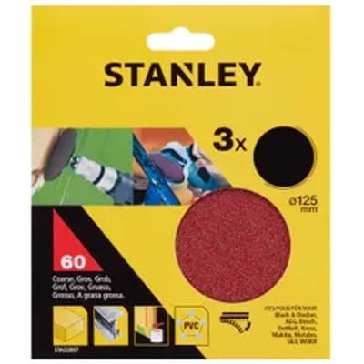 Stanley Schuurschijf Sta32067-xj 125mm K60 3 Stuks
