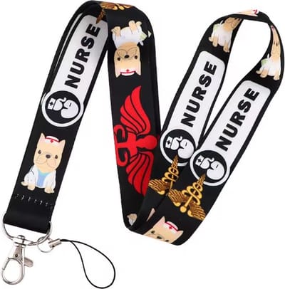 Nurse Dogs - Lanyard 48 cm - Sleutelkoord - Verpleegster Accessoires - Zorg - Keycord Medisch