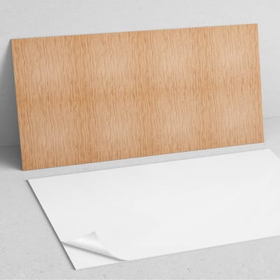 Coloray Wandpanelen Zelfklevend - Houtachtig patroon PVC Wandpaneel - 100 cm x 50 cm - Beige Wandbekleding Zelfklevend - 1 stuk - Texturen Wandpanelen Zelfklevend - Keuken Wandpanelen - Wandpanelen Badkamer