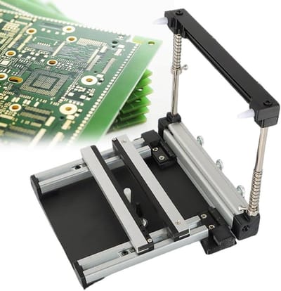 Zeefdrukstation - Stencil Printer - PCB Assemblage - Hoge Nauwkeurigheid - 10x10 cm - Zilver