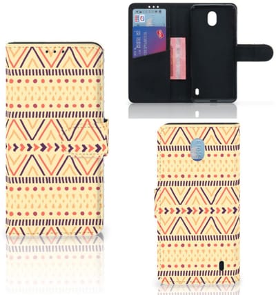 Nokia 1 Plus Telefoon Hoesje Aztec Yellow