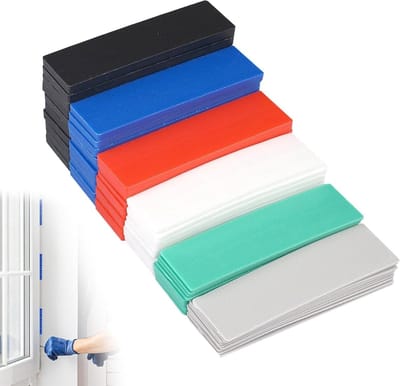 Kunststof Onderlegplaten voor Tegels - 60 stuks Nivelleringsplaten (1-6 mm)