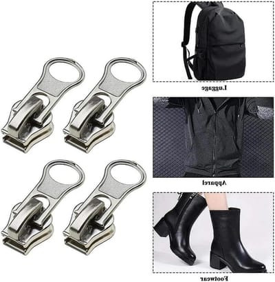 Ritsschuiver Vervanging - Ritstrekker Set - Kleding Reparatie - Metalen Kwaliteit - 10 Stuks - Zwart