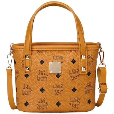 Europese en Amerikaanse Retro Handtas Mode Dames Schoudertas Klassieke Emmer Tas orange