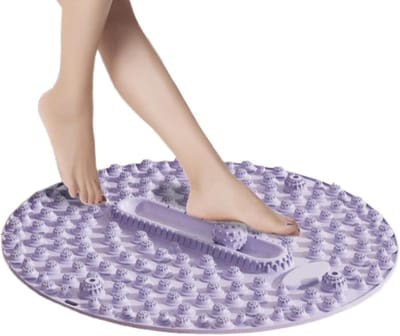 Voetmassage Mat - Drukpunt Mat - Voetontspanning Bevorderen - Hoge Rebound Ontwerp - 55 x 25 x 5 cm - Violet