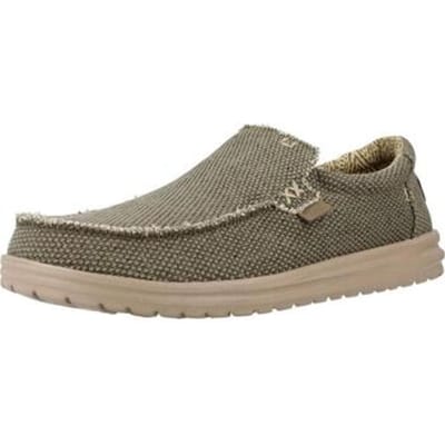 HEYDUDE Mikka Braided Instappers groen Canvas - Maat 43