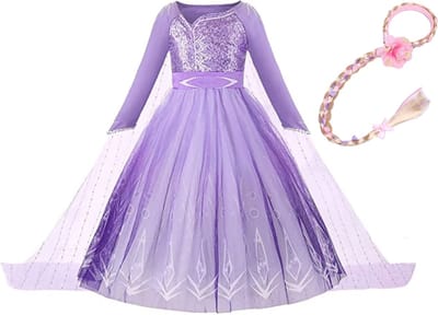 Frozen verkleedkleding - Prinsessenjurk meisje - Elsa jurk - Het Betere Merk - Haarband - Haarvlecht - maat 92/98 (100) - cadeau meisje - verkleedkleren meisje - kleed