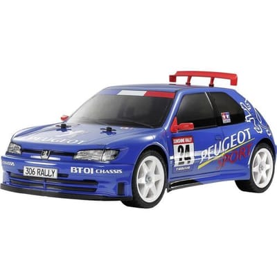 Tamiya Modelbouwpakket Auto - 47513 RC Auto - Peugeot 306 Maxi - BT-01 - Voorgelakte Carrosserie RC Plastic - 1:10 - Modelbouw