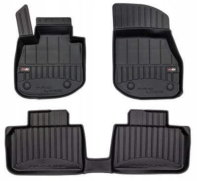 Frogum Geschikt voor BMW iX1 vanaf 2022 - Automatten Set - 3D Korytka - TPE Rubber - 6 cm Hoge Rand - Geurloos - Zwart