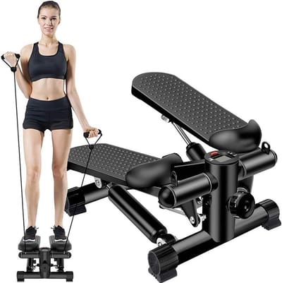 Oefenfiets Onder Bureau - Hometrainer Mini - Revalidatie en Fitness - Stille Werking - 53.5 cm - Blauw
