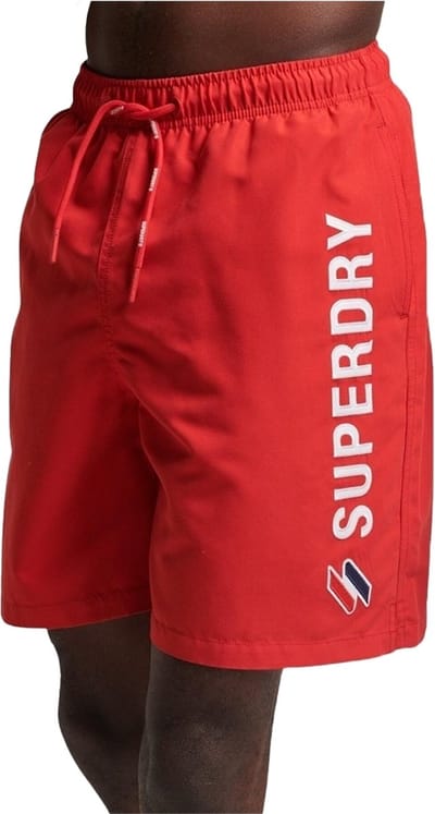 Superdry - Gerecyclede zwemshort met appliqué 48 cm - Heren - Zwembroeken