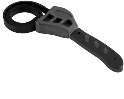 Dailygoods- Riemsleutel 500mm - Universele Rubber Sleutel - Verstelbare Tensioner - Flessendop Openaar - Antislip Handvat - Schokbestendig - Potopener