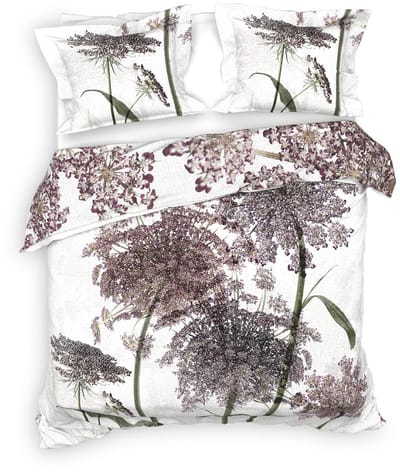 Heckettlane Adel Dekbedovertrek - Lits-Jumeaux - Dekbedovertrek van 100% Katoen-Satijn - 240x200-220 cm - Lits-Jumeaux - Off-White