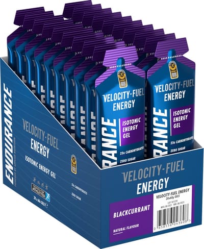 Applied Nutrition Endurance Energy Gel (20x60ml) Blackcurrant - Energie & Uithoudingsvermogen - Energie Gels