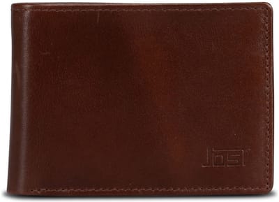 JOST Leren portemonnee Vardo Wallet Brown bruine