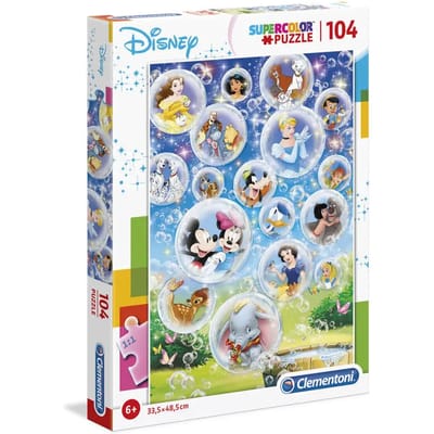 Clementoni - Puzzel - 104 Stukjes - Superkleur Karakters - Puzzel Voor Kinderen - Vanaf 6 Jaar