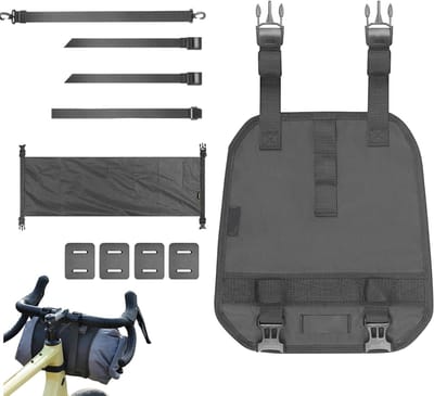 Stuurtas Fiets - Frametas Opbergtas - Fietsen Organiseren - Scheurvast Materiaal - 12 Liter - Zwart