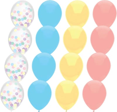 Haza Ballonnen - pastel kleuren mix verjaardag/thema feest - 18x stuks