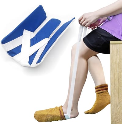 ComfiCare® Sokaantrekker - Extra zacht materiaal - Sokaantrekker hulpmiddel - Aantrekhulp sokken - Sok aantrekhulp - Easy slide aantrekhulp - One Size - Blauw