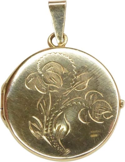 Geel gouden medaillon
