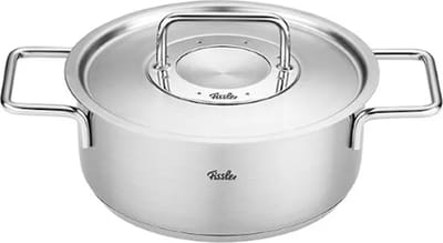 Fissler Pure Kookpan Laag met Rvs Deksel - Ø 24cm - 6.3L