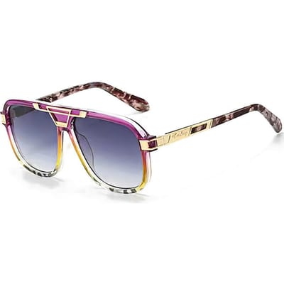 Nieuwe Modieuze Grote Montuur Dames Zonnebril Kleurverloop UV400 Metaal Decoratieve Stijlen Trendy Accessoires