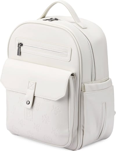Brisby Venezia Slijtvaste Rugtas - Rugzak - Geschikt voor 14 inch laptop - Laptopvak - Waterafstotend - PU Leer - Blauw