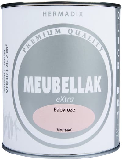 Hermadix Meubellak eXtra - Dekkend - Krijtmat babyroze