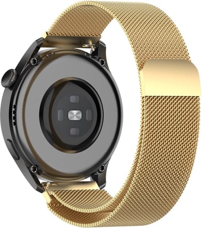 Milanees bandje - geschikt voor Garmin Vivoactive 4 / Venu 2 / Venu 3 / Forerunner 255 / 265 - goud
