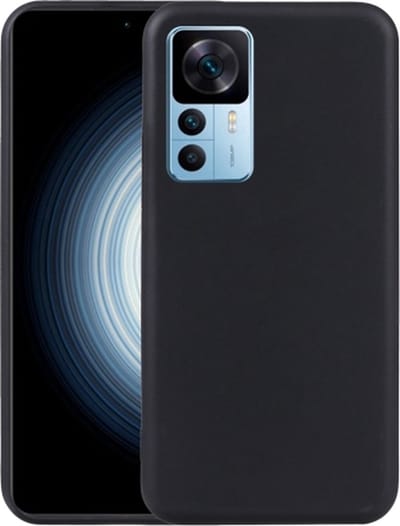 MobyDefend Hoesje - Geschikt voor Xiaomi 12T / 12T Pro - TPU Backcover - Mat Zwart