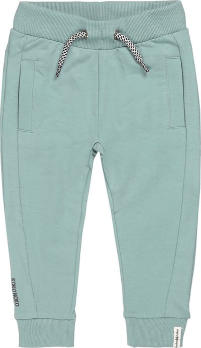 Koko Noko jongens joggingbroek met steekzakken en touwtjes Ocean