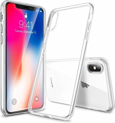DrPhone TPU Hoesje - Transparant Ultra Dun Premium Soft-Gel Case - Geschikt voor Iphone X